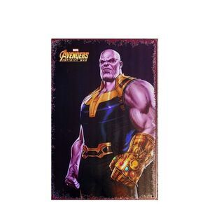 Marvel avengers infinity‎ war Thanos metal poster decor